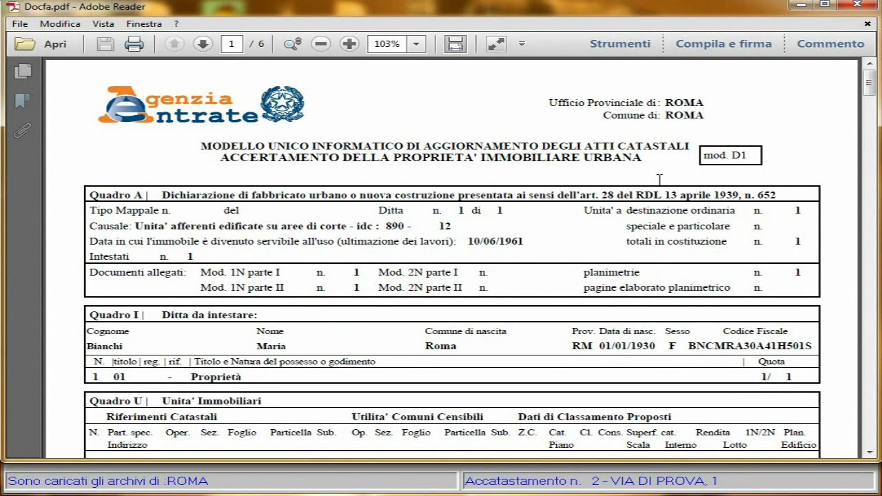 Guida su DOCFA 4.00.2 - Accatastamento unità immobiliari 