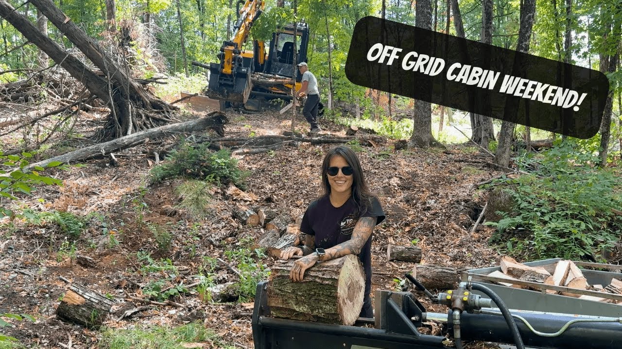Off Grid Cabin Life | Splitting Wood For Winter