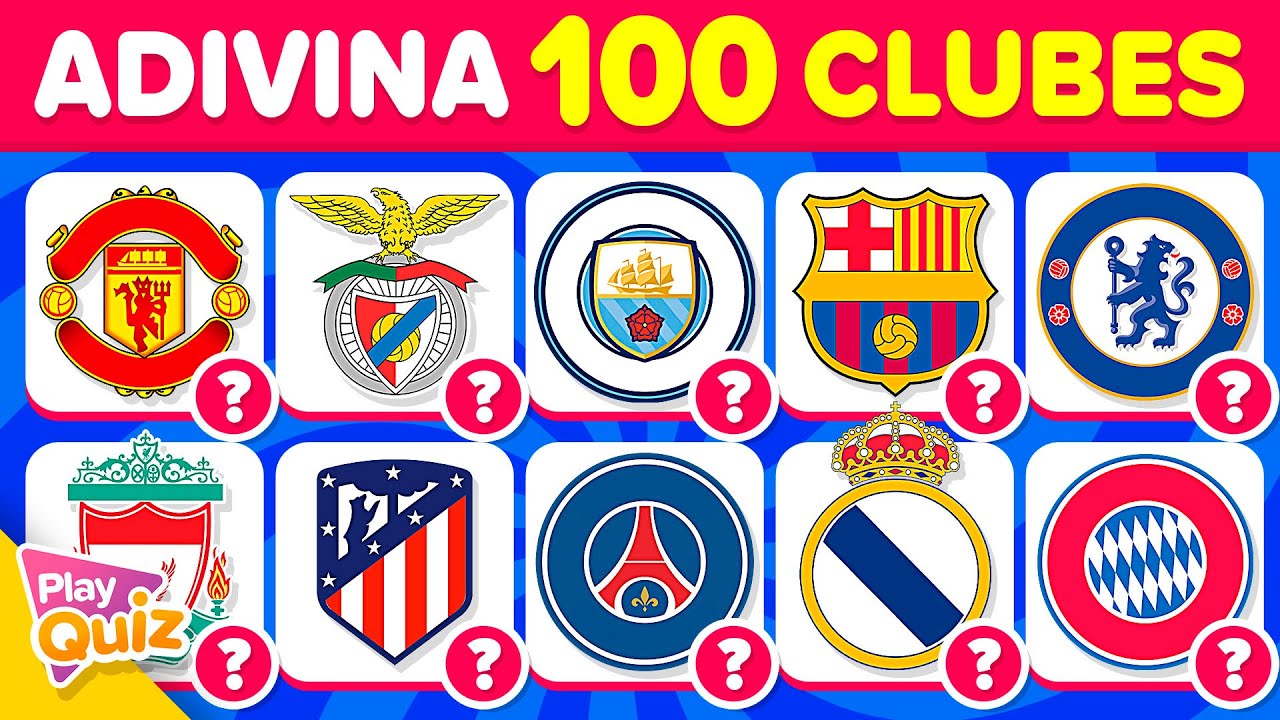 Adivina 100 Clubes de Fútbol en 3 segundos (Difícil) ⚽️🔥🤔 ¿Cuántos logos sabes? Play Quiz de Fútbol