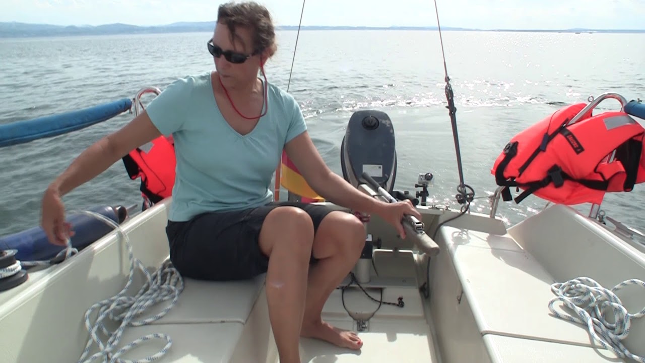 Segeln auf dem Bodensee mit der Espresso Mann über Bord und weitere Einhand-Manöver Teil 6 von 9