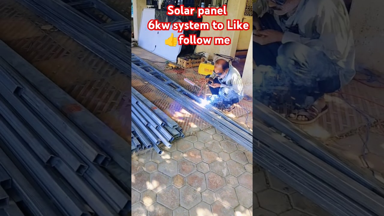 6kw solar system 6 kw #solar plant_price #6kw on grid solar #system #installation #Shorts