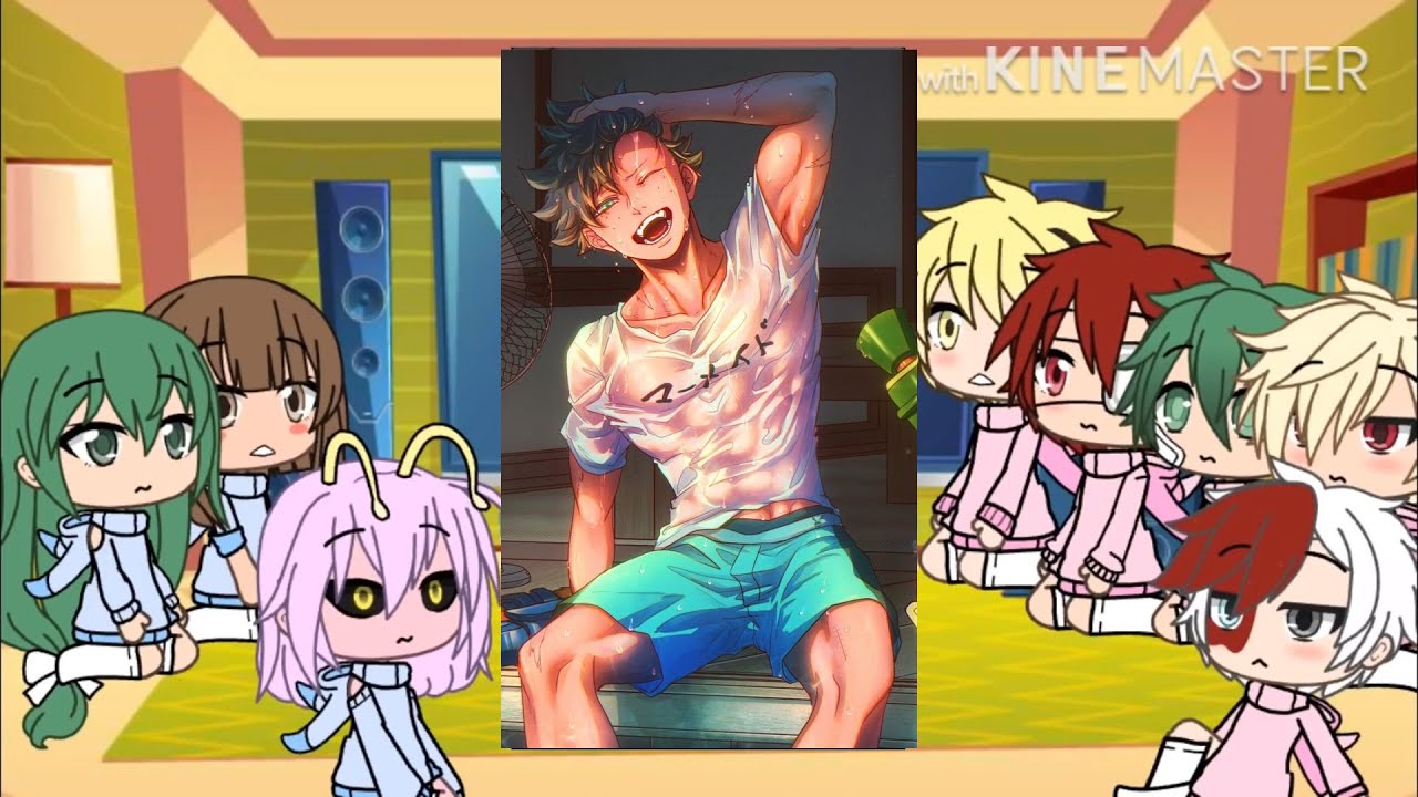 👑 Mha reacts to deku , tiktoks | Gacha Club | MHA react  Compilation