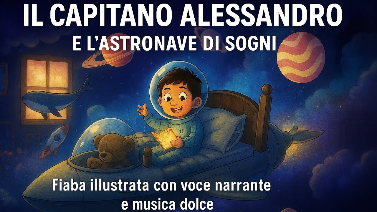 Storia della Buonanotte per Bambini - Il Capitano Alessandro e l'astronave di sogni CARTONE ANIMATO