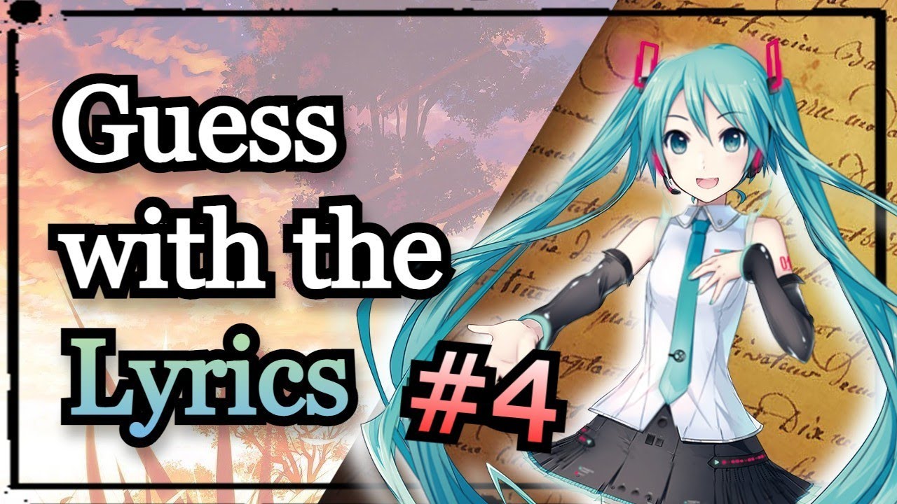 Guess the Opening by the Lyrics #4 | Test your memory