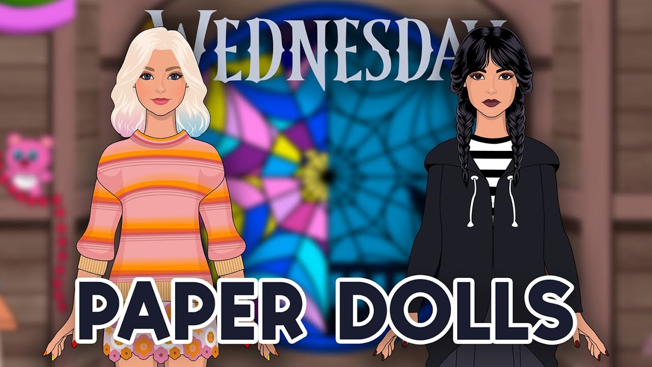How to Make Wednesday Paper Dolls | Doll Crafts