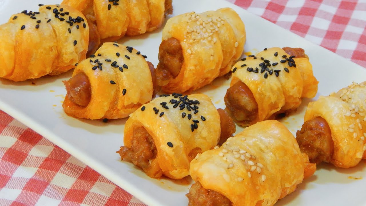 Cómo hacer aperitivos salados de hojaldre rellenos de chistorra