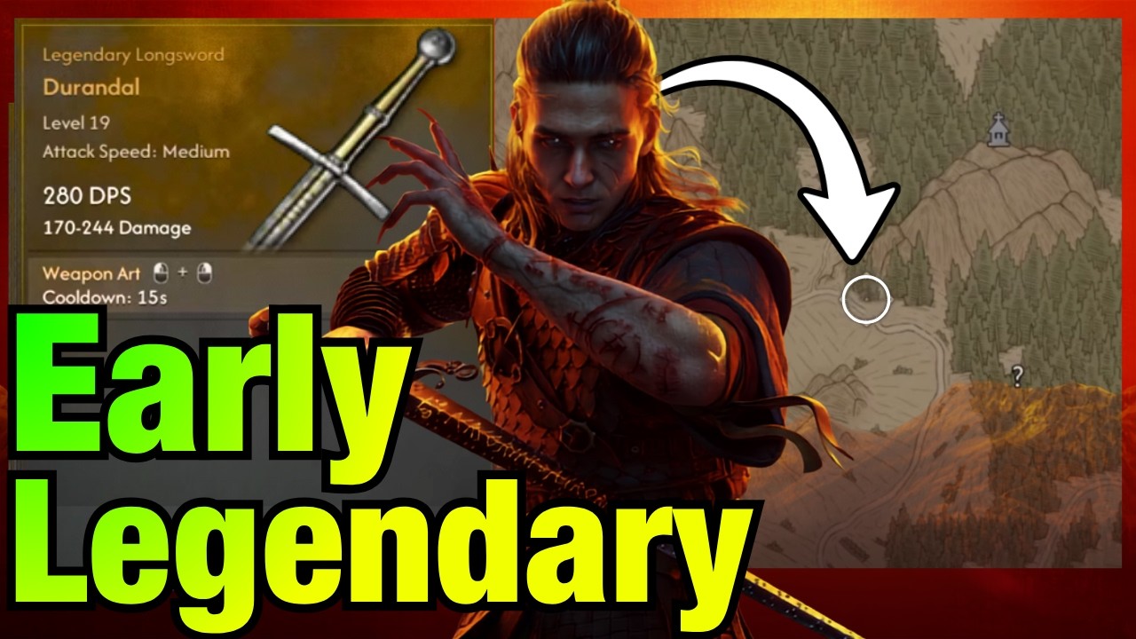 How to Get LEGENDARY SWORD EARLY in Blood of Dawnwalker | Durandal
