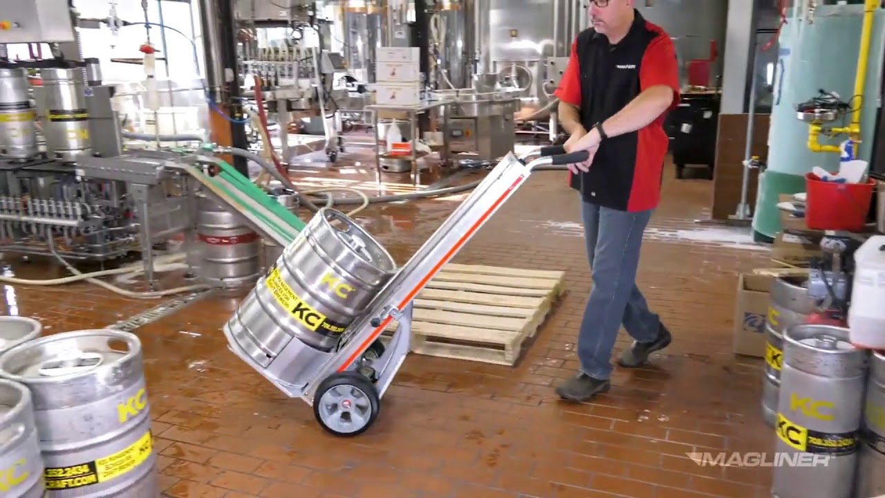 Magliner Electric Powered Keg Hand Truck with Stair Climbers