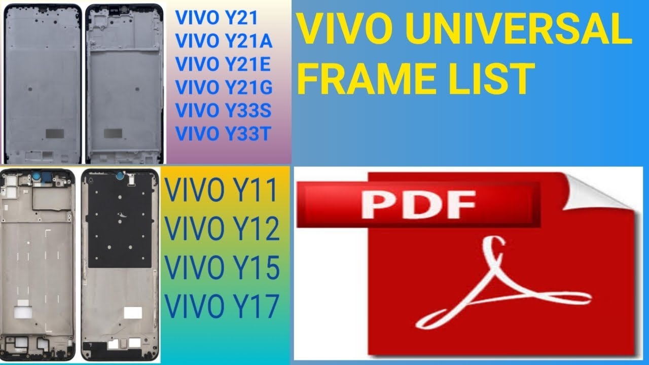 Vivo universal middle frame/Vivo universal middle frame list/Vivo universal frame/universal frame