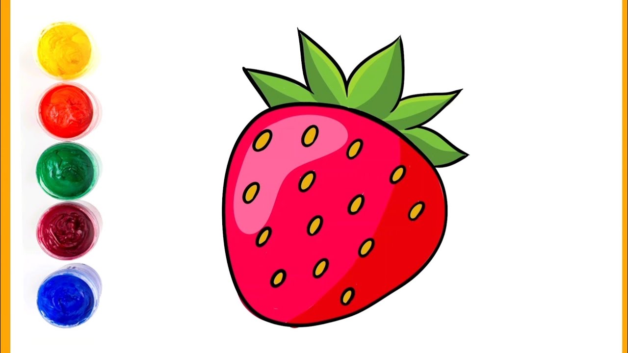 Jak Narysować Truskawkę #truskawka #owoce #rysowanie