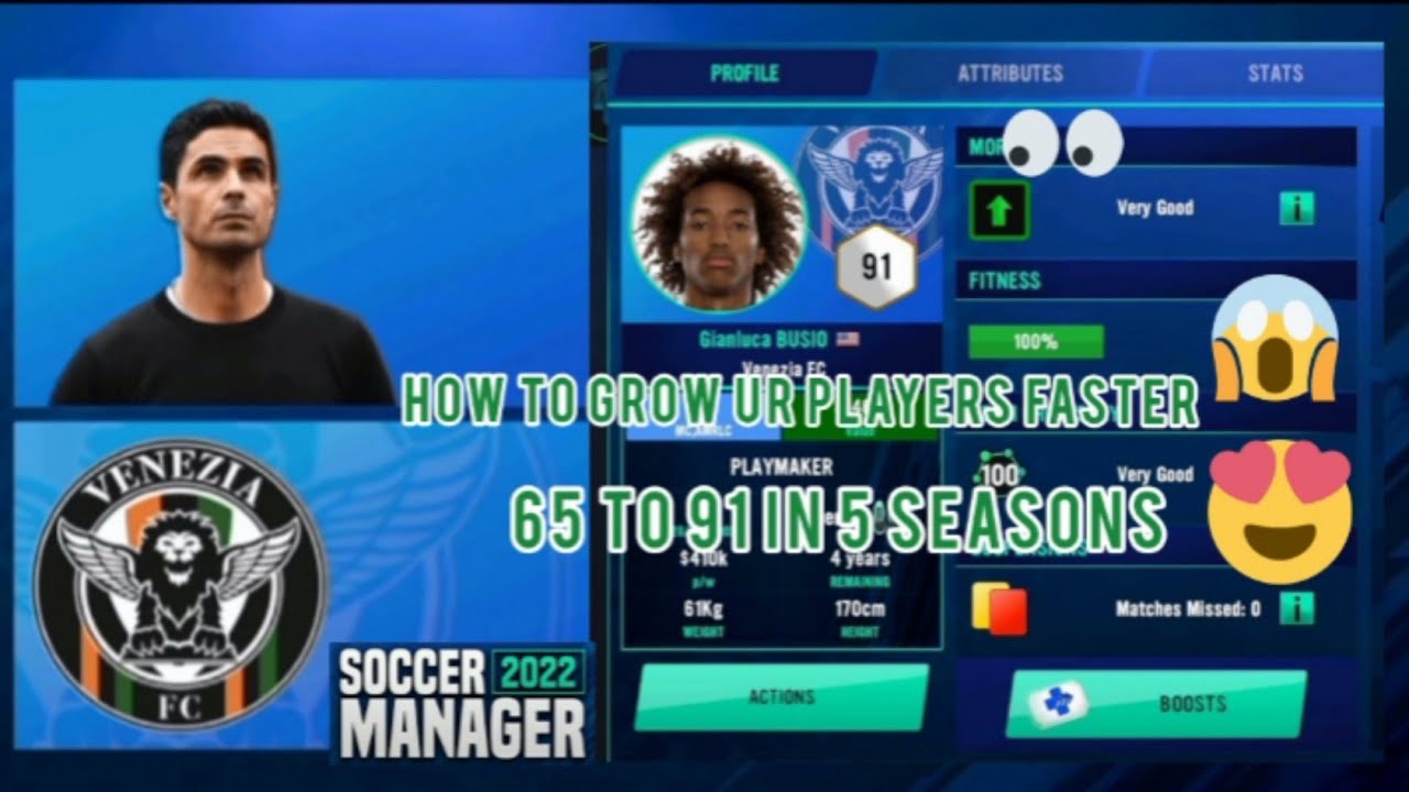 HOW TO GROW UR PLAYER/ YOUNG PLAYER FASTER IN SM22 | SM22 | SOCCER MANAGER 2022 |