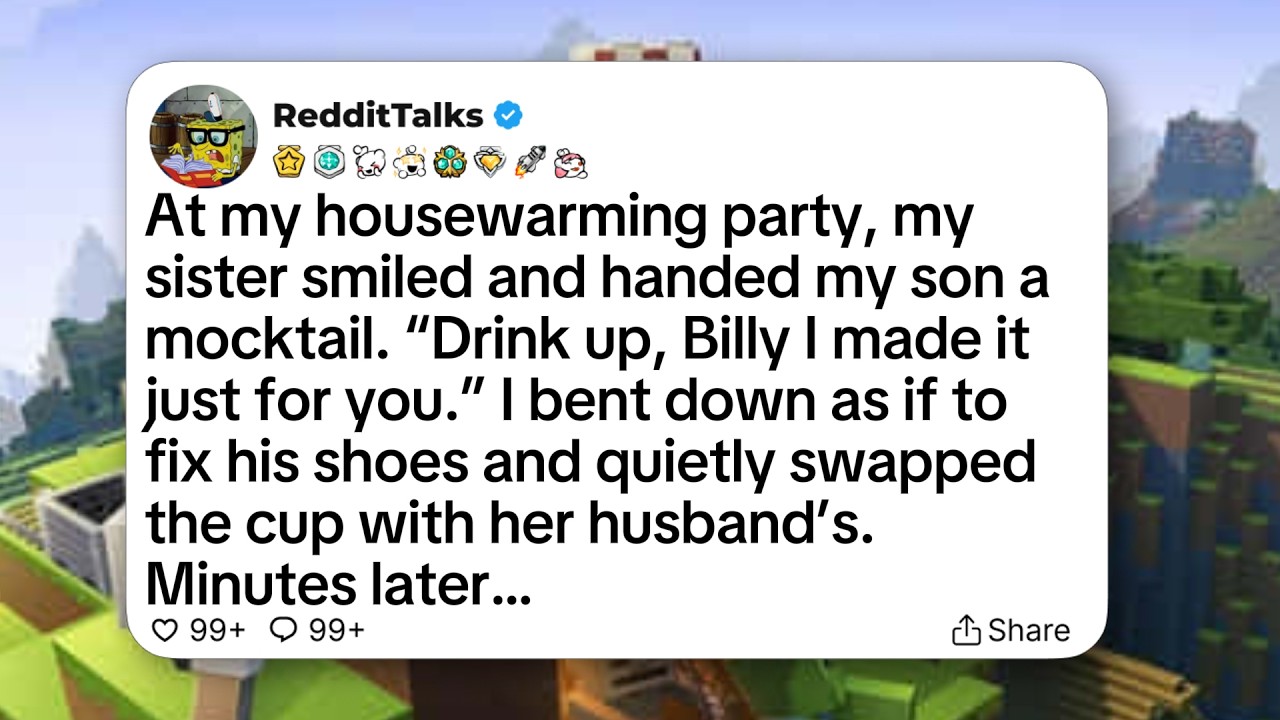 At my housewarming party, my sister smiled and handed my son a mocktail. “Drink up, Billy I made...