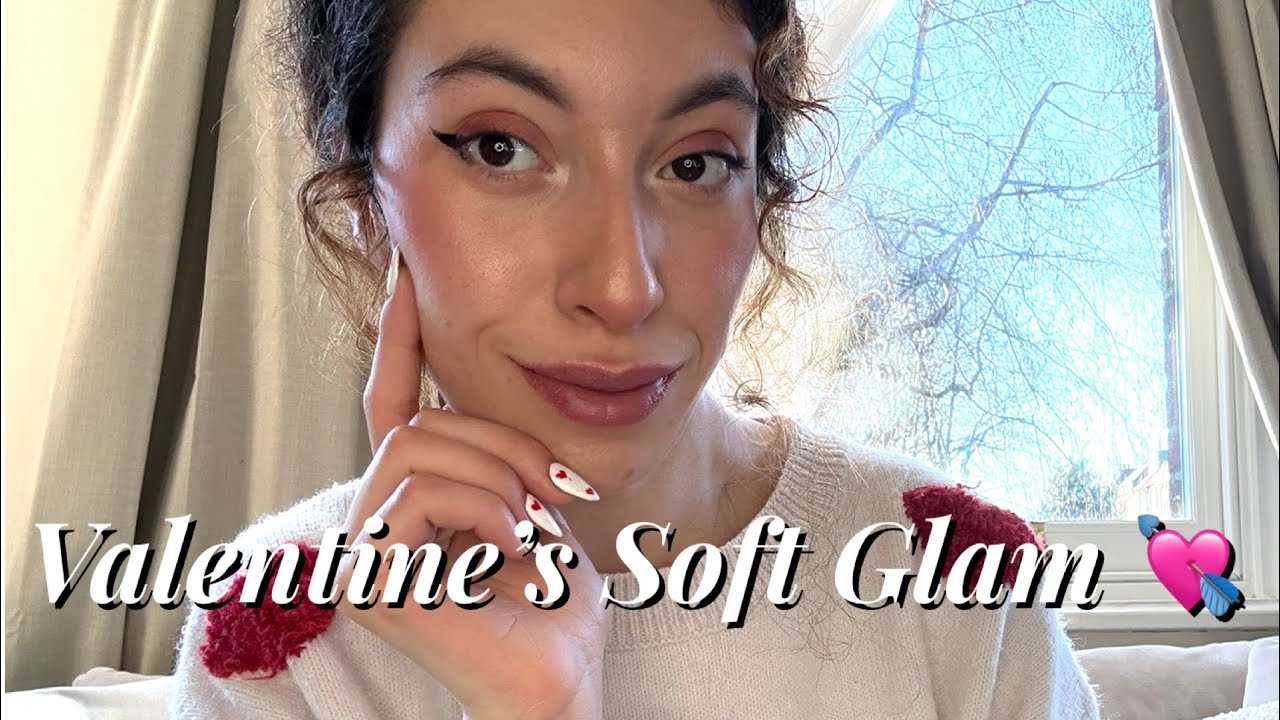 Soft Glam Valentine’s Day Makeup Tutorial 💘Romantic Glow | Products Used 