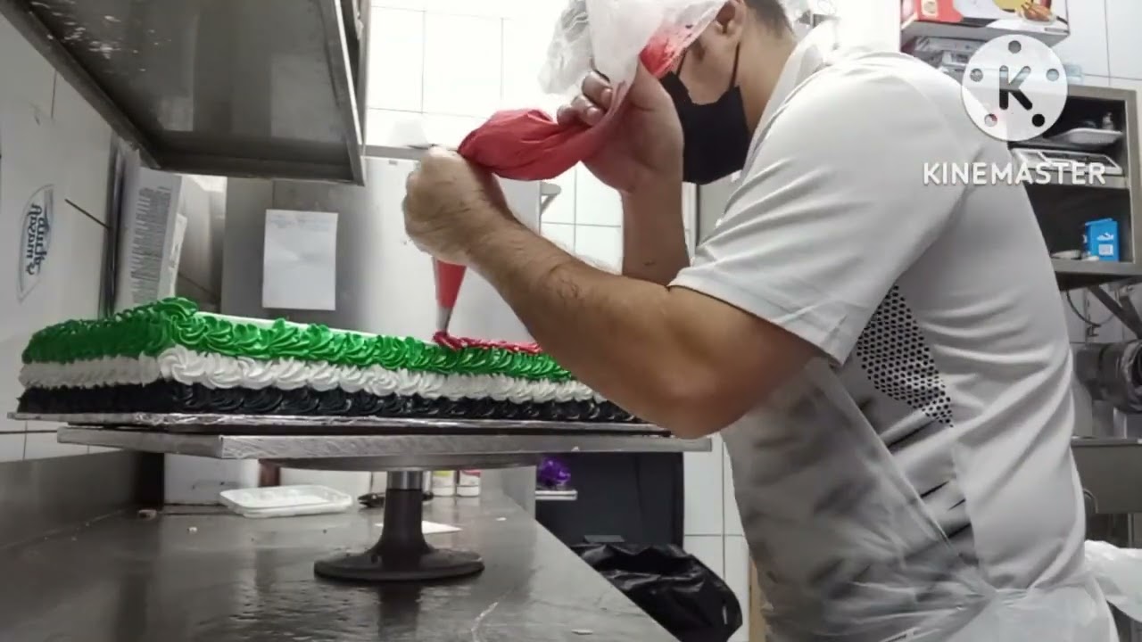 UAE national day|| flag cake design|| #dubai #ofw #fondantcake #cakedesign