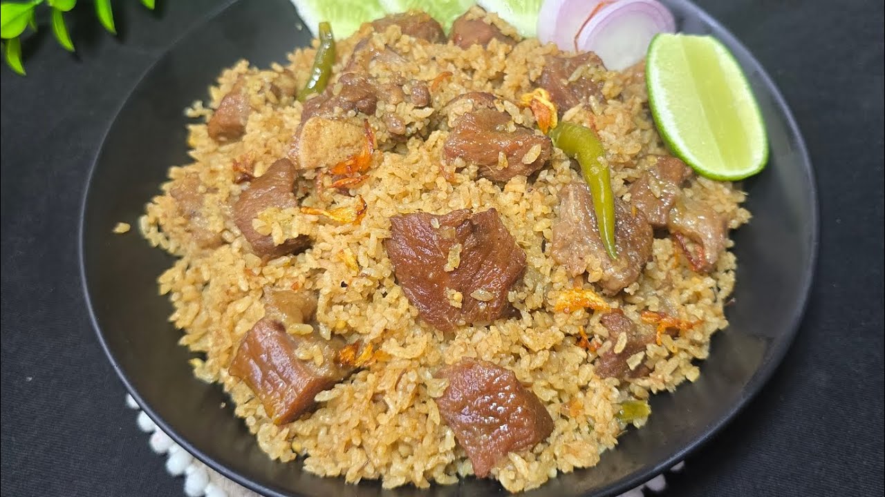 পুরান ঢাকার অরিজিনাল সরিষার তেলের তেহারি‼️beef tehari /puran dhaka original mustard oil beef tehari
