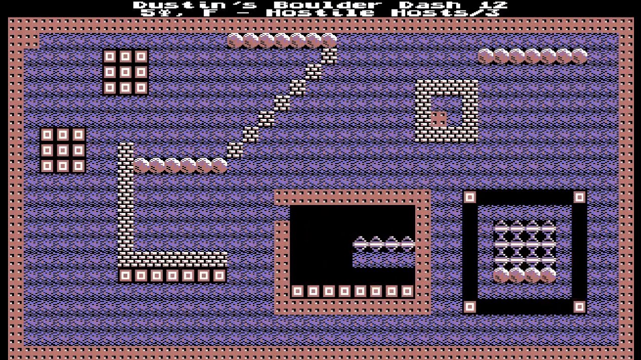 GDash Dustin's Boulder Dash 12. Cave F - Hostile Hosts/3