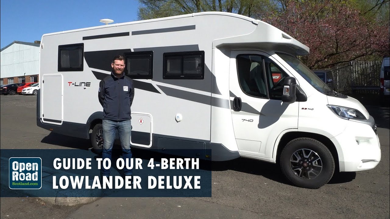 Luxury 4-berth Motorhome Lowlander Deluxe - Open Road Scotland
