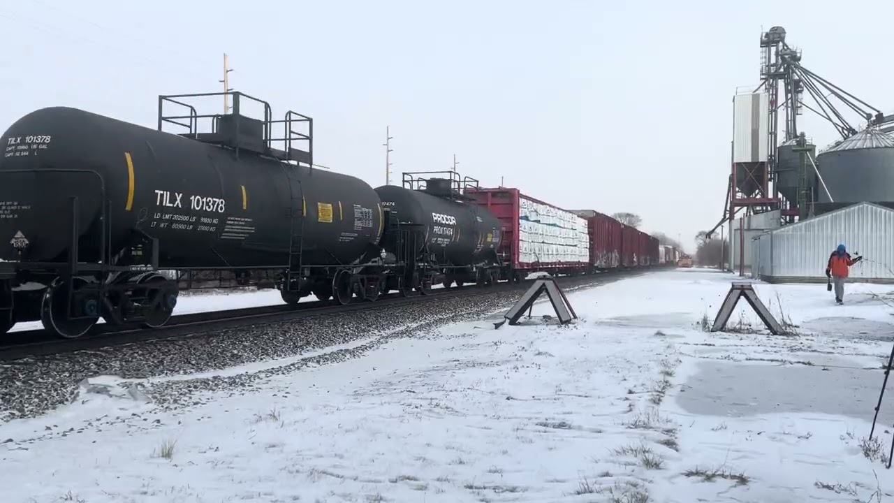 CN M399 with a BC Rail 4647! | Imlay City, MI 1/3/26