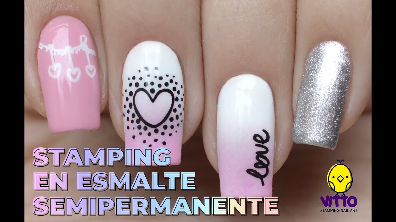 Stamping Nails - Cómo se usa el stamping en esmalte semipermante - Vitto Stamping Nail Art