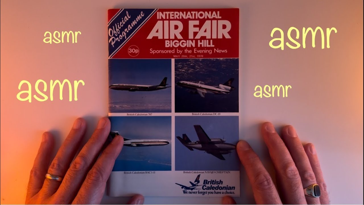 ASMR Magazine Programme Program Aeroplane Biggin Hill AirShow Soft Spoken Video