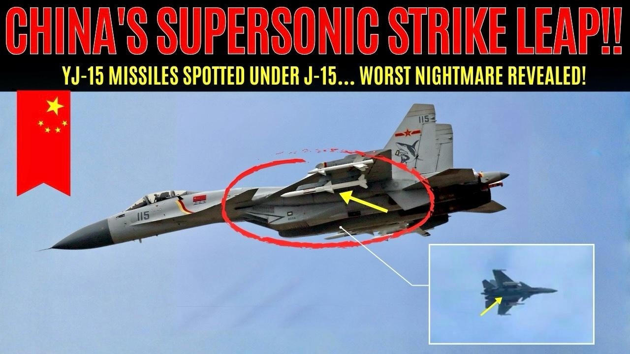 Китай незаметно интегрировал ракету YJ-15 на свои палубные истребители J-15?!