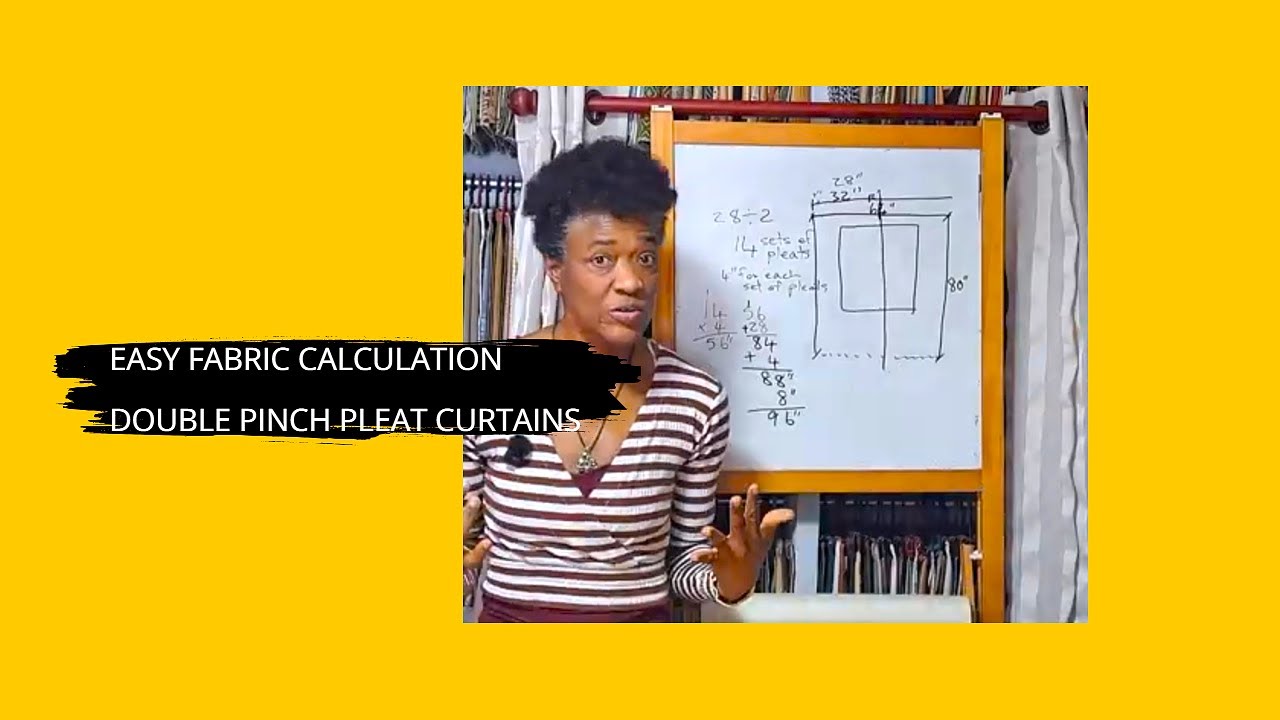 DIY | EASY DOUBLE PINCH PLEAT FABRIC CALCULATIONS 