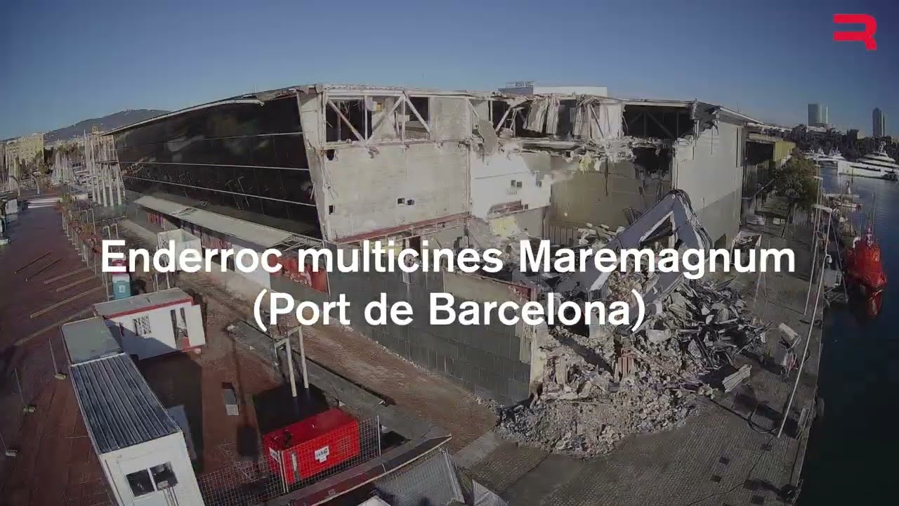 Time Lapse de l'enderroc del multicine Maremagnum (Barcelona) per Obres i Serveis Roig, S.A. (60