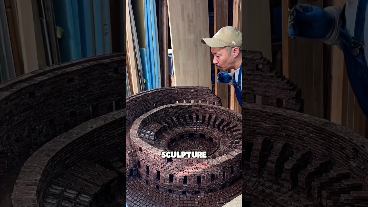 INSANE chocolate sculpture! 🤯🍫 #chocolate #chocolateart #sculpture #usa