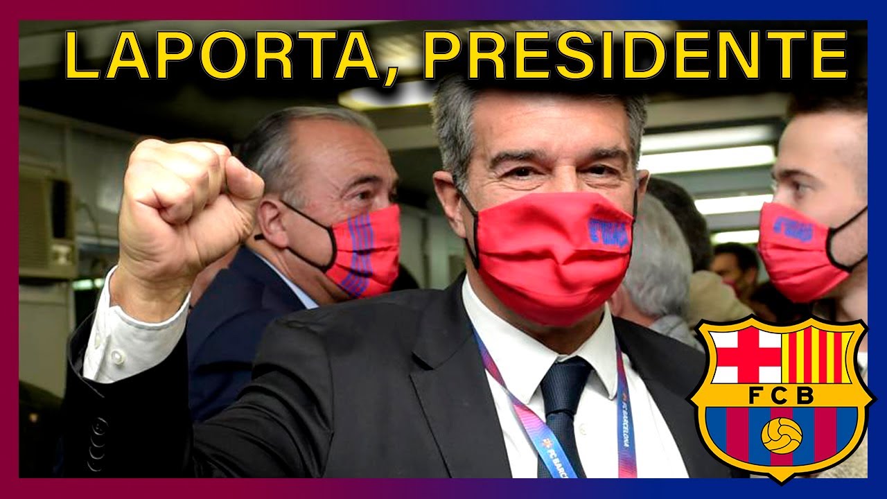 JOAN LAPORTA NUEVO PRESIDENTE DEL FCBARCELONA *OFICIAL* *ELECCIONES BAR&Ccedil;A 2021*