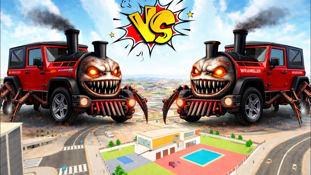 Franklin Gaint 💥 Spider vs Thar 🤯 Indian theft auto simulator 