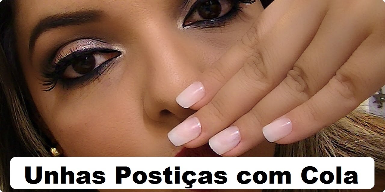 Unhas Postiças com Cola! Como usar? I Por Danielle Silva