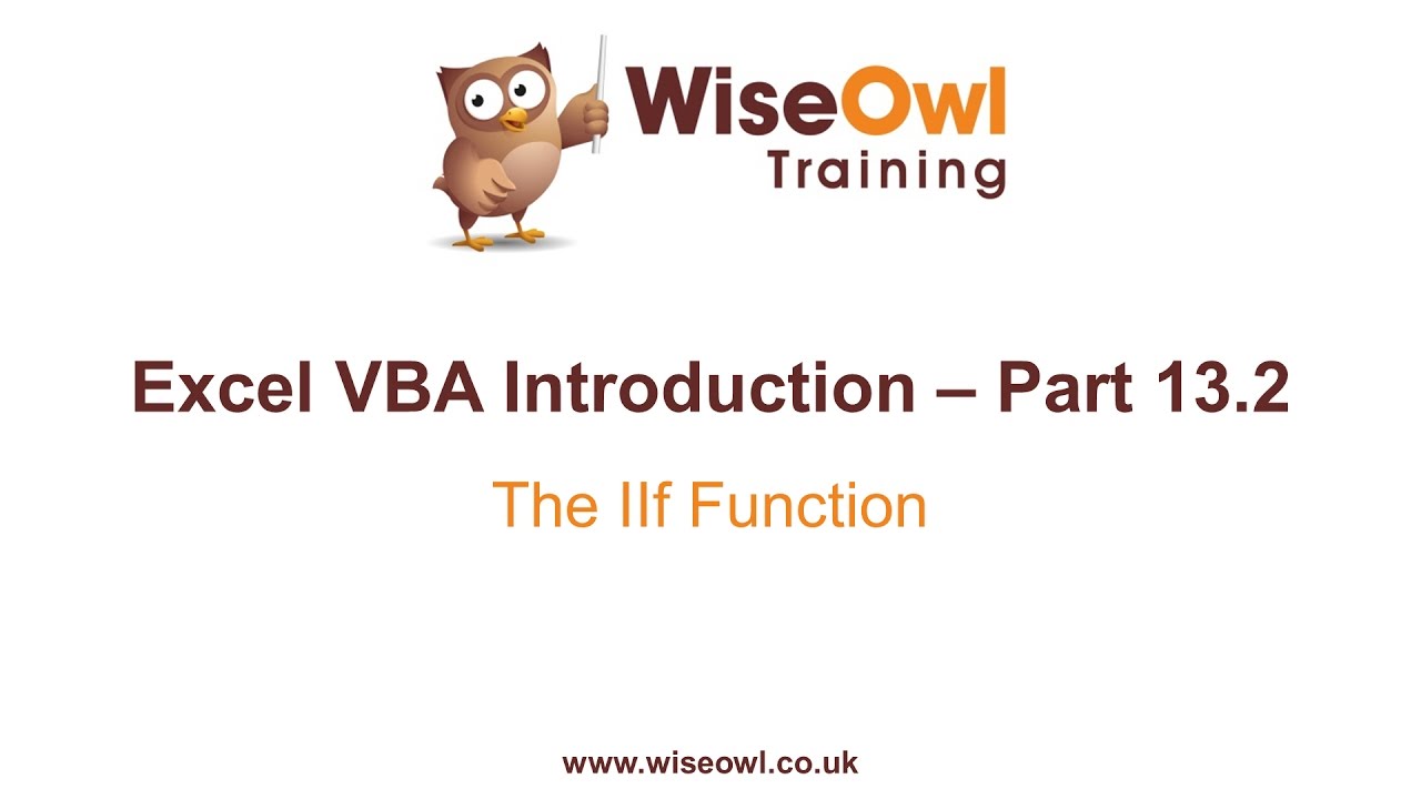 Excel VBA Introduction Part 54.1 - The IIf Function