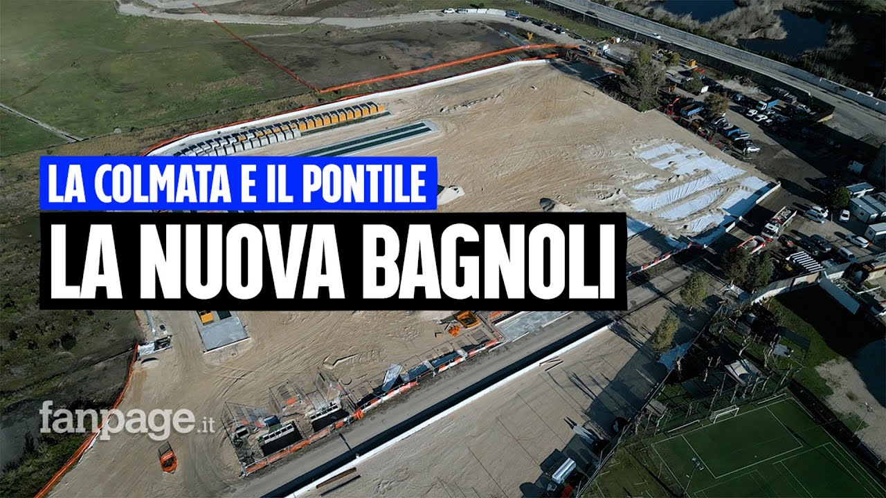 Ex Italsider di Bagnoli, al via la tombatura della colmata: 