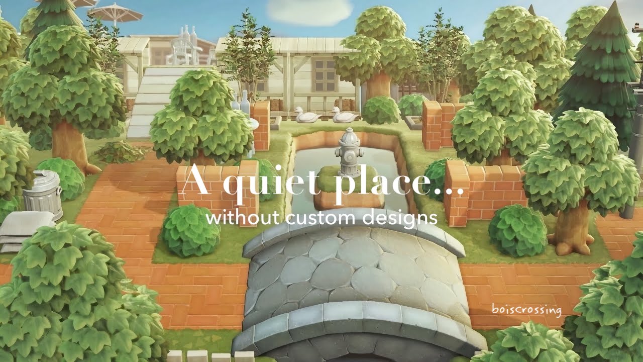 【あつ森】マイデザインを使わずにつくる島 レンガづくりのエリア繋ぎ目 | Transition area | Animal Crossing New Horizons