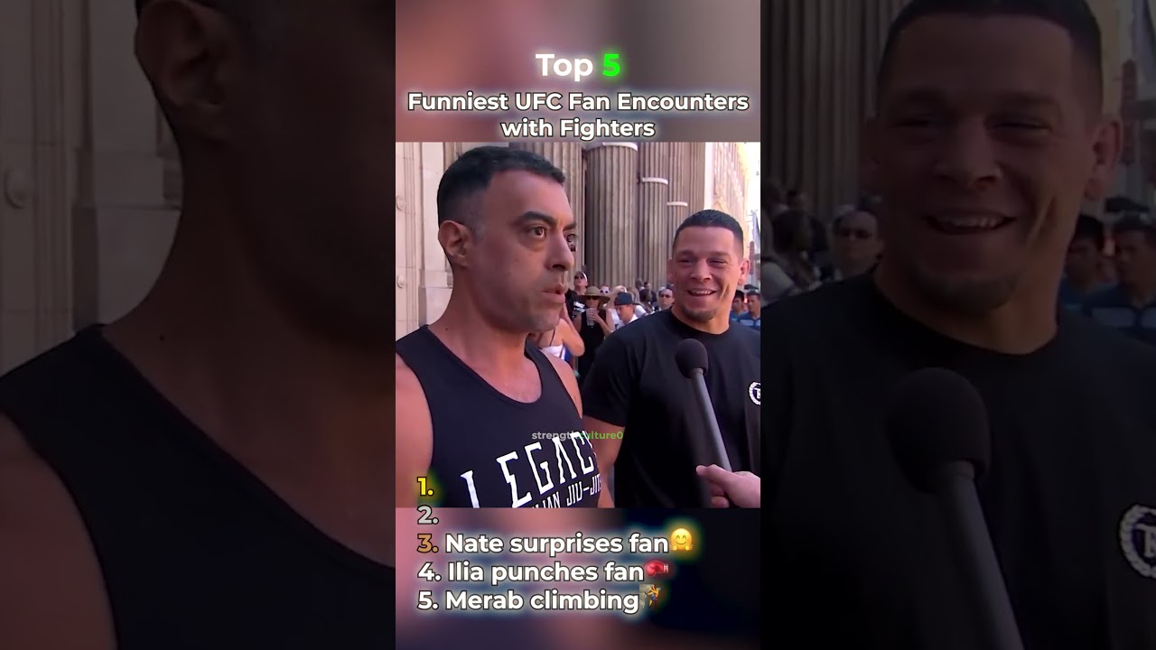 Top 5 Funniest UFC Fan Interactions with Fighters 😭 #ufc #ufcvideo