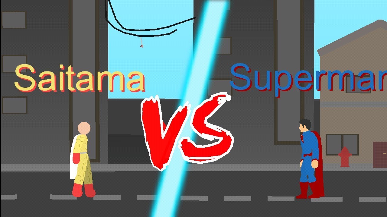 Saitama vs Superman StickFight (Sticknodes)