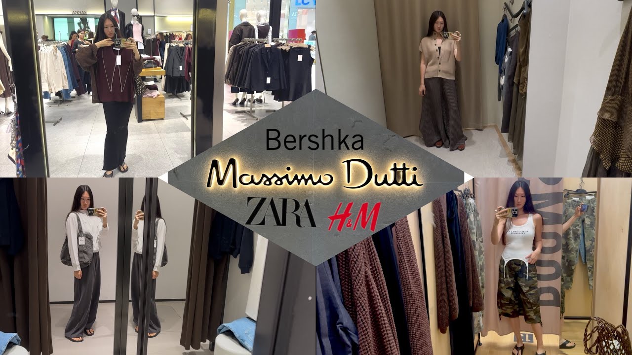 Shopping vlog Massimo Dutti / Zara / Bershka / Mango / H&M / шопинг с примеркой / стильные образы 