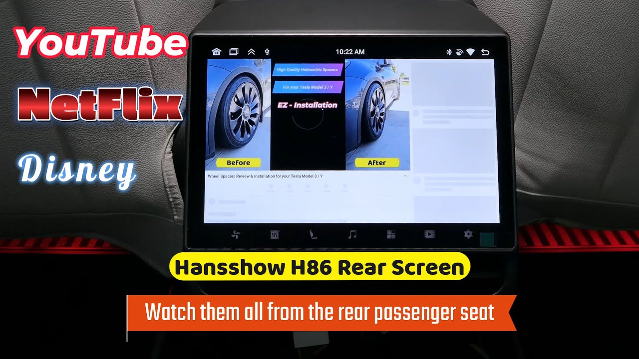 Hansshow H86 Rear Entertainment Screen DIY Install & Review