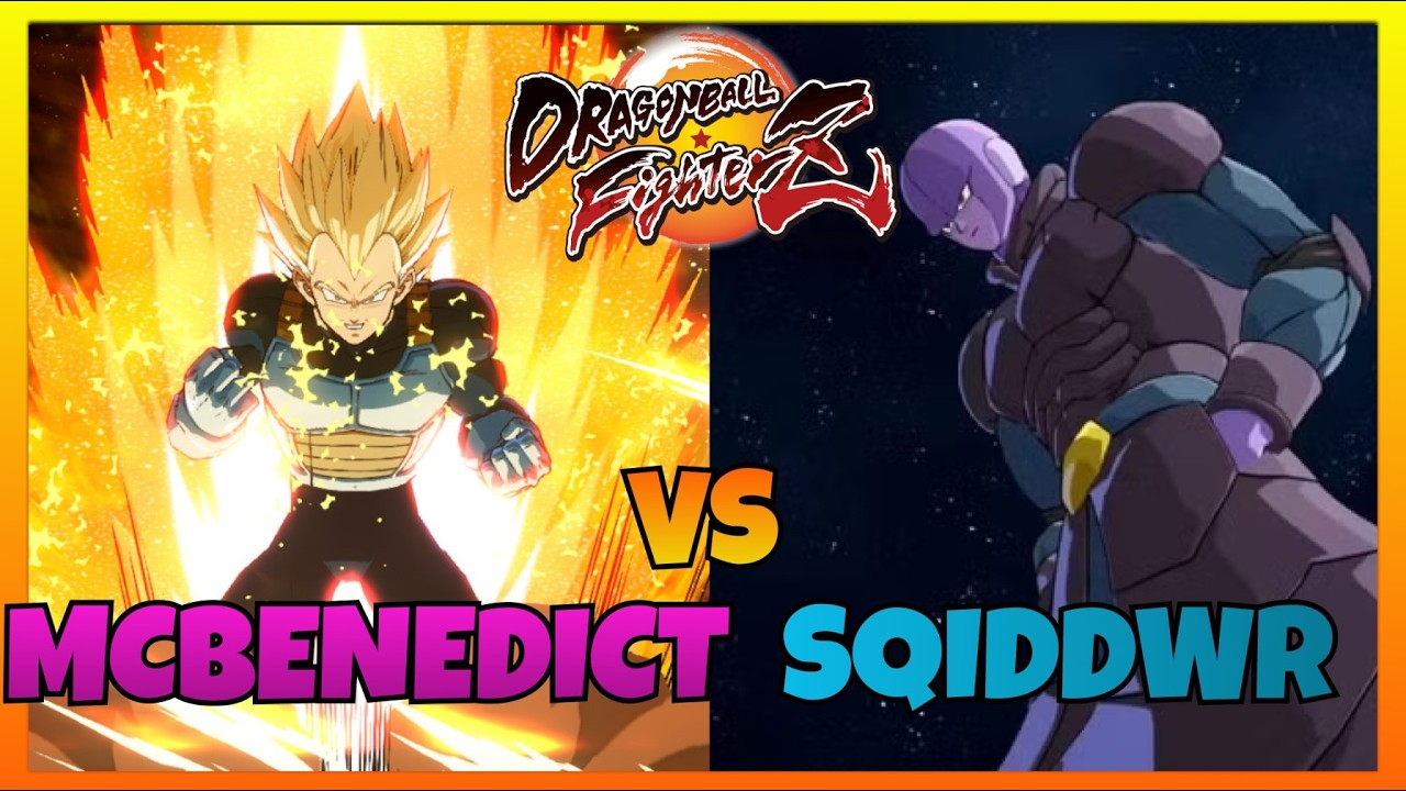 DBFZ - MCBENEDICT vs SQIDDWR gameplays (SSJ Vegeta, Base Goku, S Broly vs Z Broly, Hit, Frieza)