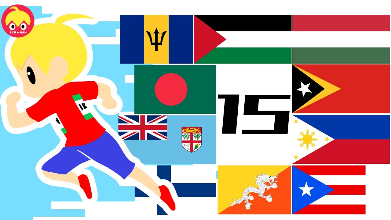 ピタゴラ国旗リレー１５（２０２１年の東京オリンピック開会式入場順を予想）