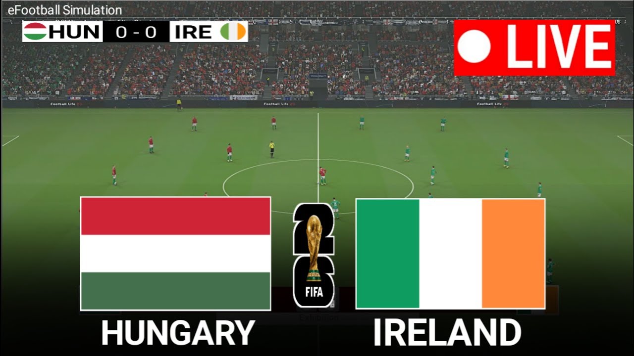 Full Match eFootball Pes 21 Game Simulation Hungary vs Ireland World Cup Qualification 2025/26