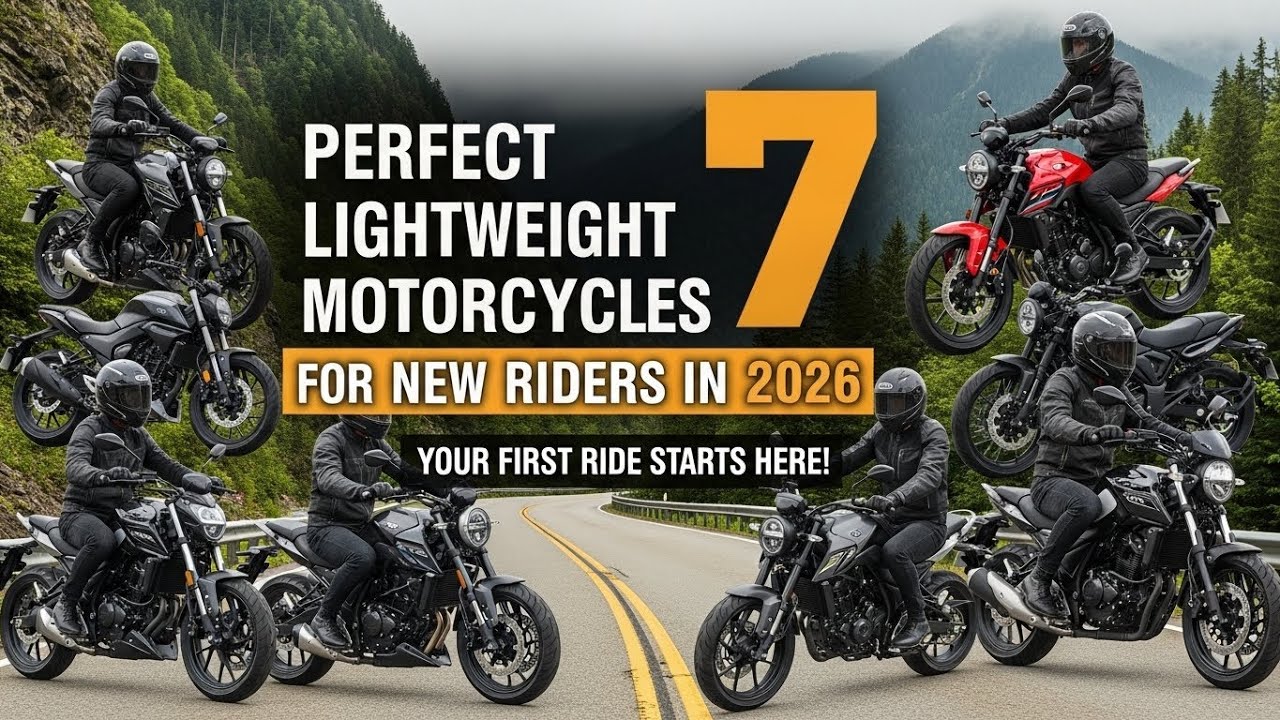 7 Perfect Lightweight Motorcycles for New Riders in 2026