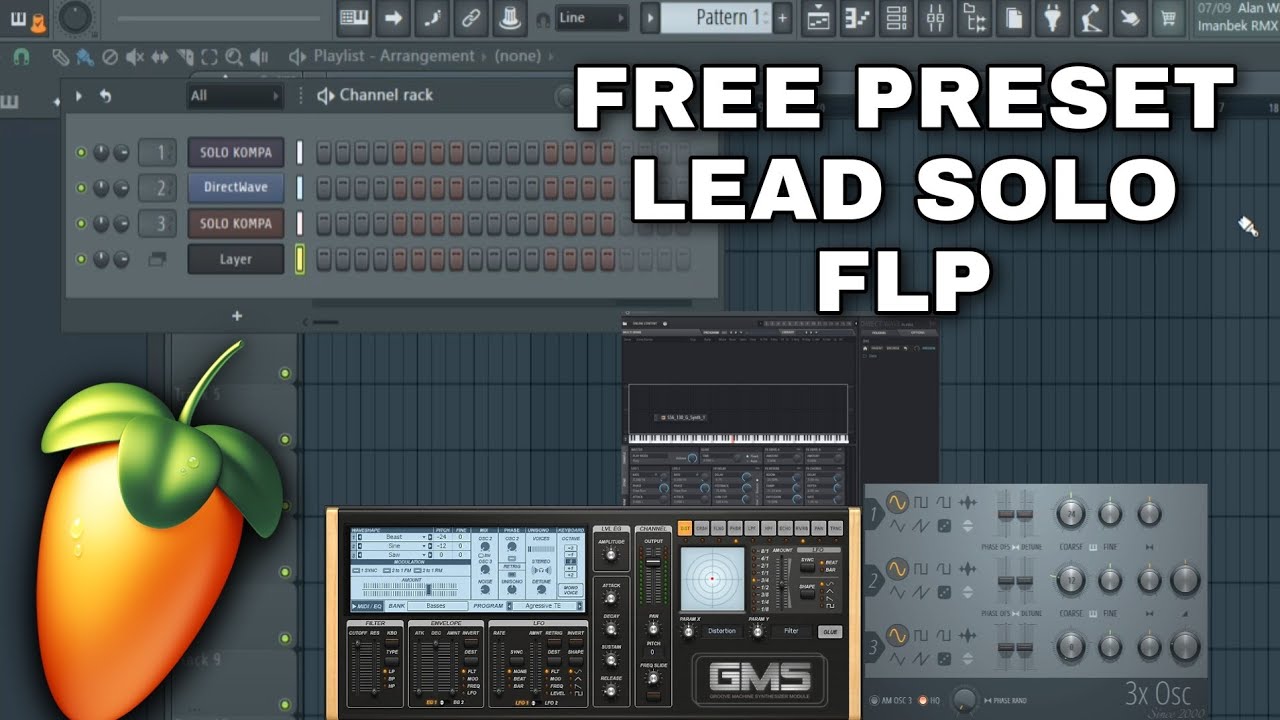 Free Lead Solo Kompa Synth Flp/Presets - Solo synth kompa x Zouk Projet Fl Studio