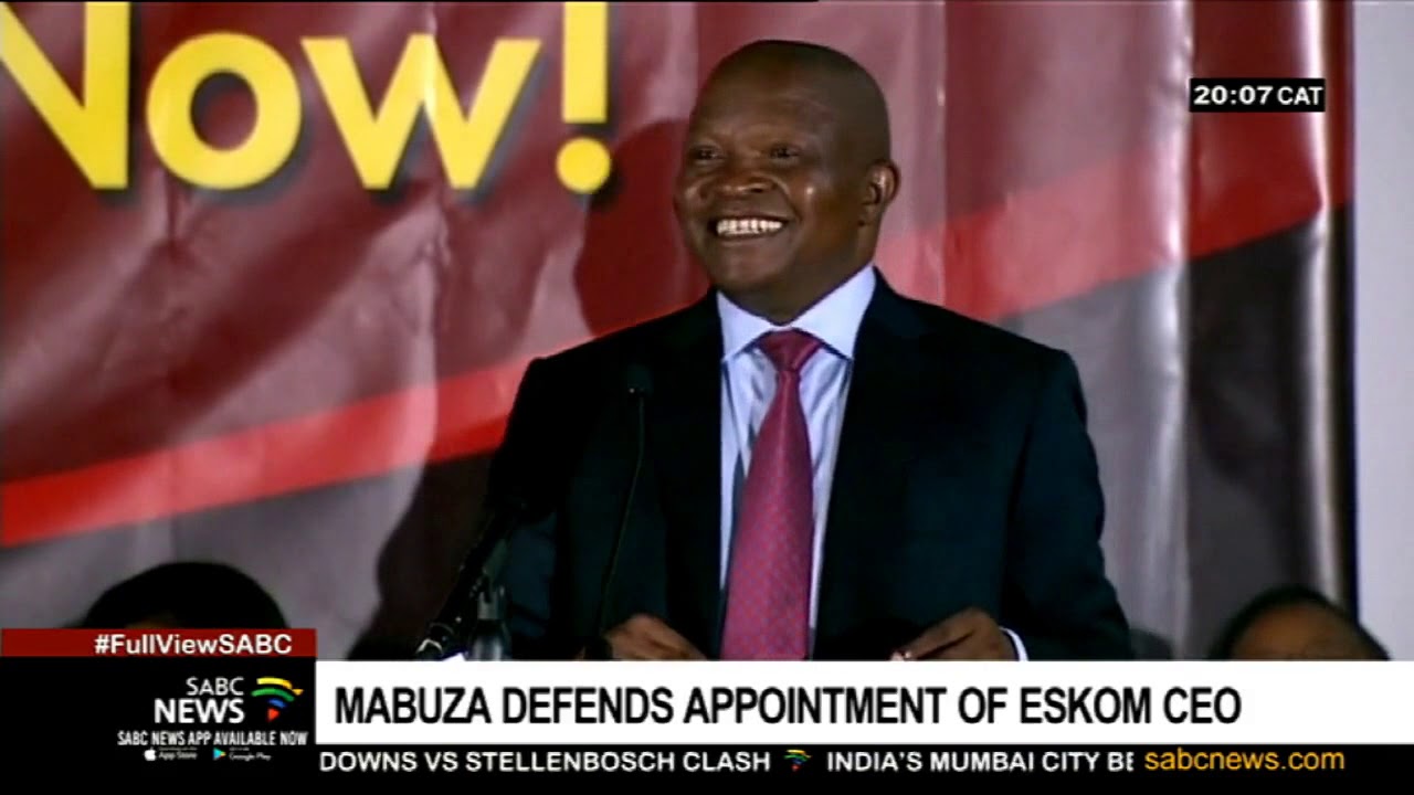 Mabuza defends appointment of new Eskom CEO