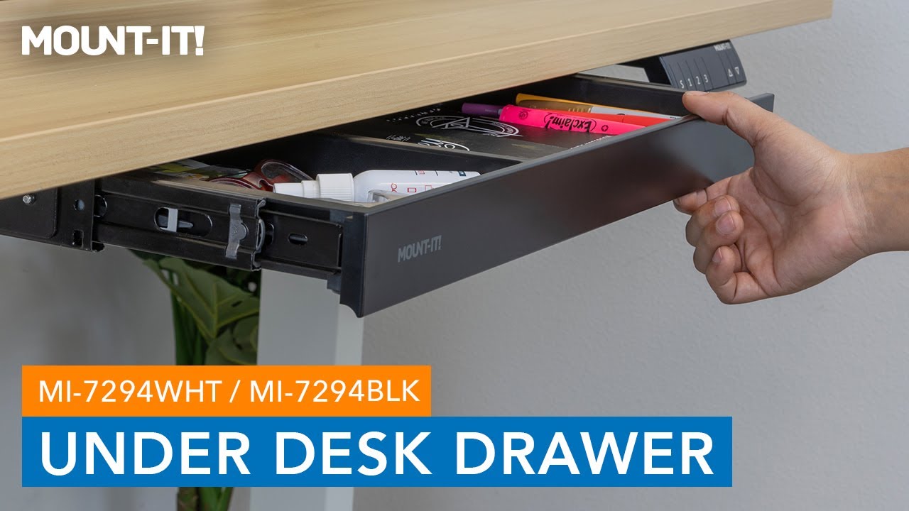 Under Desk Drawer | MI-7294WHT | MI-7294BLK ( Features )