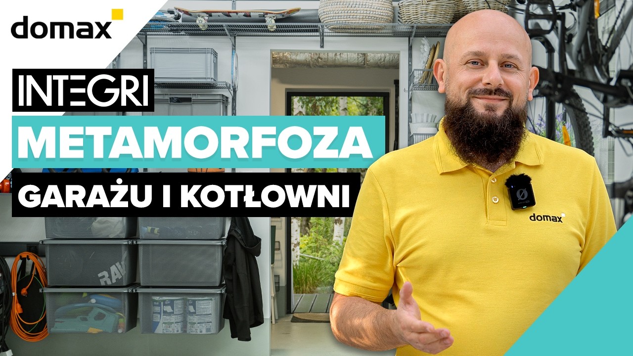 Z TOTALNEGO CHAOSU do PORZĄDKU 🤯 Metamorfoza garażu i kotłowni z systemem INTEGRI&reg; | Domax