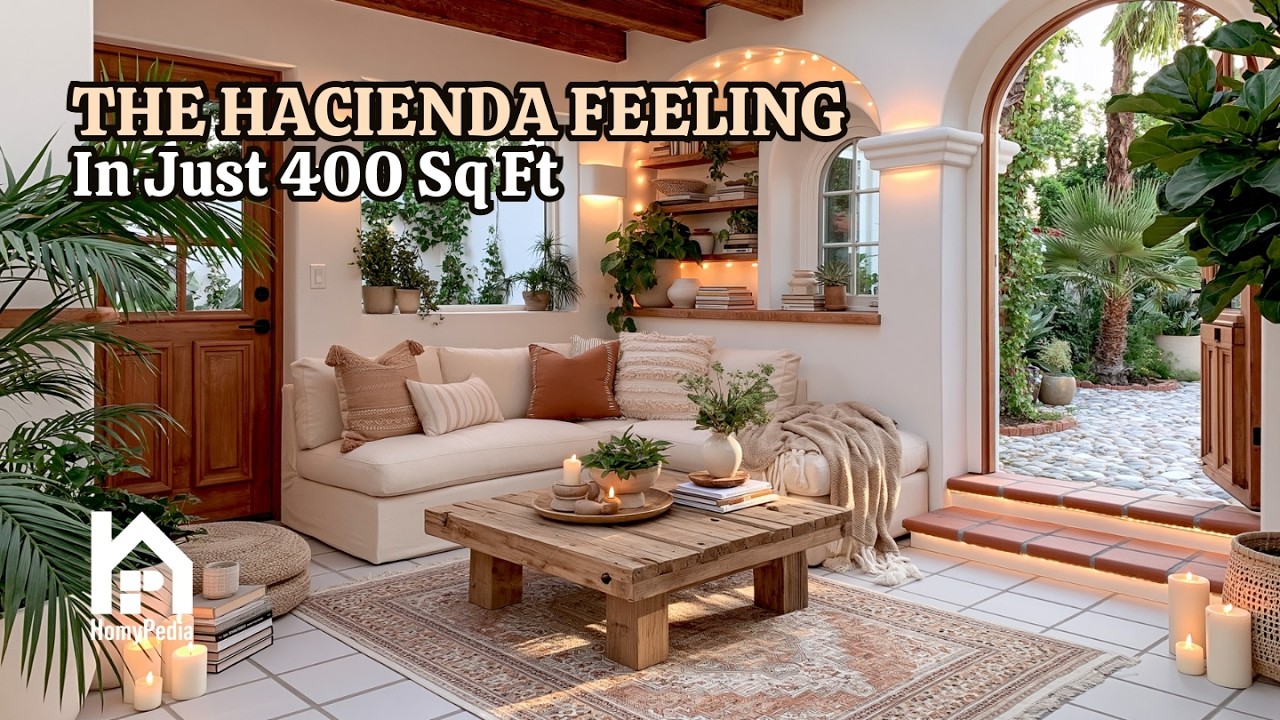 Tiny Home Hacienda Magic: Old-World Charm in Under 400sqft (Walkthrough + Design Secrets)
