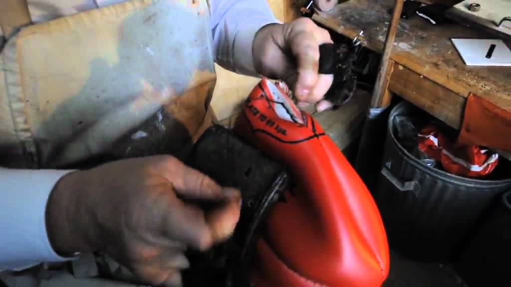 The making of a Sherrin football