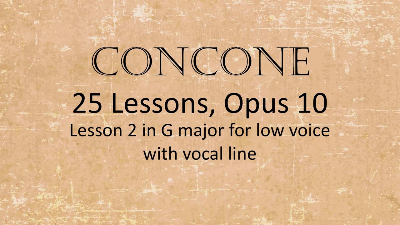 #2: low voice with vocal line