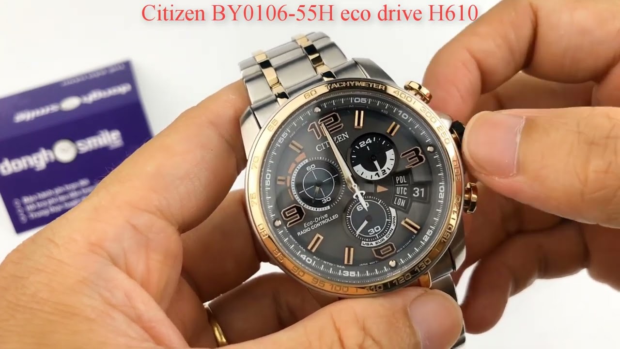 Chỉnh giờ đồng hồ Citizen Eco-Drive RADIO CONTROLLED.